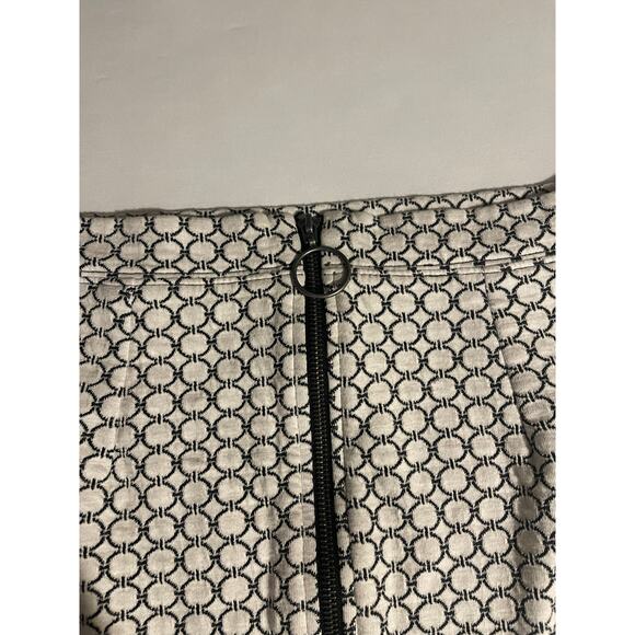 Maeve Anthropologie Geometric Knit Pencil Skirt - Black & White - Small - Picture 3 of 7